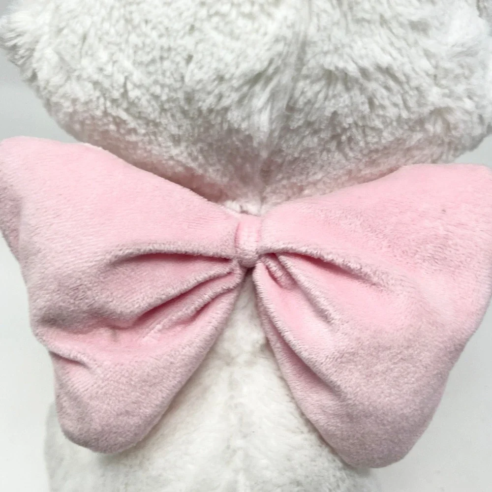 Disney Store The Aristocats Marie Plush White Pink Kitten Stuffed Animal 12 inch